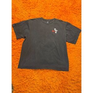Vintage Stussy Outdoor Saxophone Graphic T-Shirt XXL Faded Black 90s Streetwear